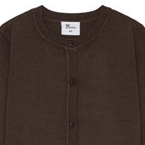 BIRKHOLM Strik Cardigan Chokolade Brun